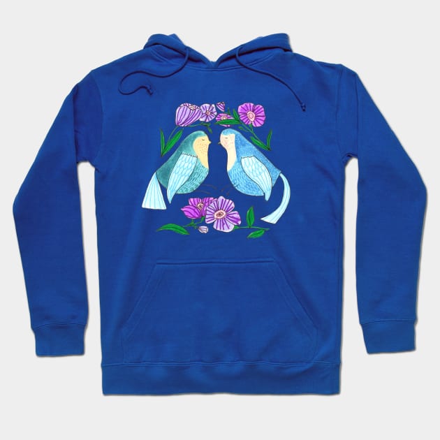 Birds And Flowers Hoodie by DoodlesAndStuff